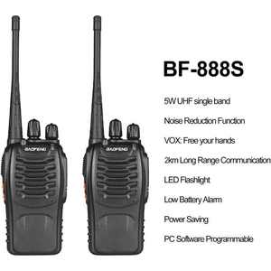 Baofeng BF-888S Dual Band Ham Radio originale fabbrica palmare Walkie Talkie trasmissione digitale 10km corse personalizzabili - Product Image 4