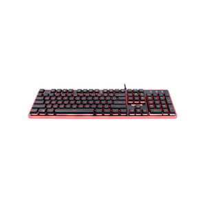 Teclado mecánico con cable RGB para juegos de ordenador, diseño ergonómico colorido, teclas multimedia