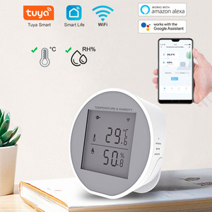 Saikiot Tuya Detector de temperatura y humedad Control remoto Sensor de temperatura y humedad WIFI Sensor de temperatura y humedad inalámbrico - Product Image 2