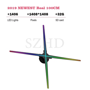 Original工場100センチメートル3DホログラムAdvertisingディスプレイLED Fan Wifi ConnectionとAPPスマート電話 - Product Image 6