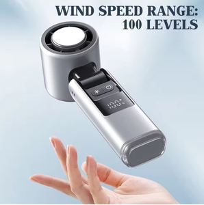 便携式手持风扇<span class=keywords><strong>USB</strong></span>充电小手风扇100速度口袋风扇旅行野营户外男女礼品