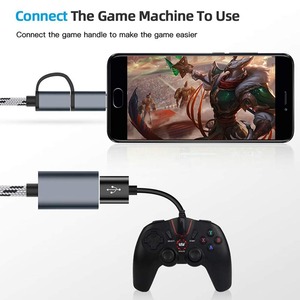 2合1 USB 3.0 OTG适配器C型微型USB至USB 3.0适配器电缆OTG转换器，用于游戏手柄闪存盘C型OTG电缆 - Product Image 5
