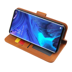 Deri cüzdan koruyucu kılıf OPPO bulmak için X3 X2 Neo F19 <span class=keywords><strong>F1</strong></span> F1s F3 F5 F7 F9 Pro manyetik kapak kitap kapağı için Kickstand ile