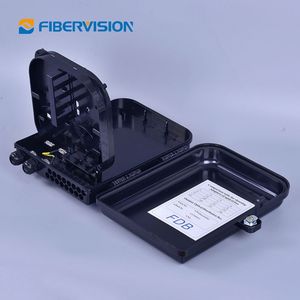 Scatola FTTH scatola di distribuzione ottica scatola ABS SC FC Optik BOX 16 8 Core 16c 1:8 bianco 2 in 8 Out nero, bianco, grigio - Product Image 6