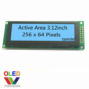 Topwin alta qualità 3.<span class=keywords><strong>12</strong></span> pollici 256x64 pixel 16 modulo oled giallo scala di grigi ssd1322 porta parallela SPI IIC 3.2'' - Product Image 4