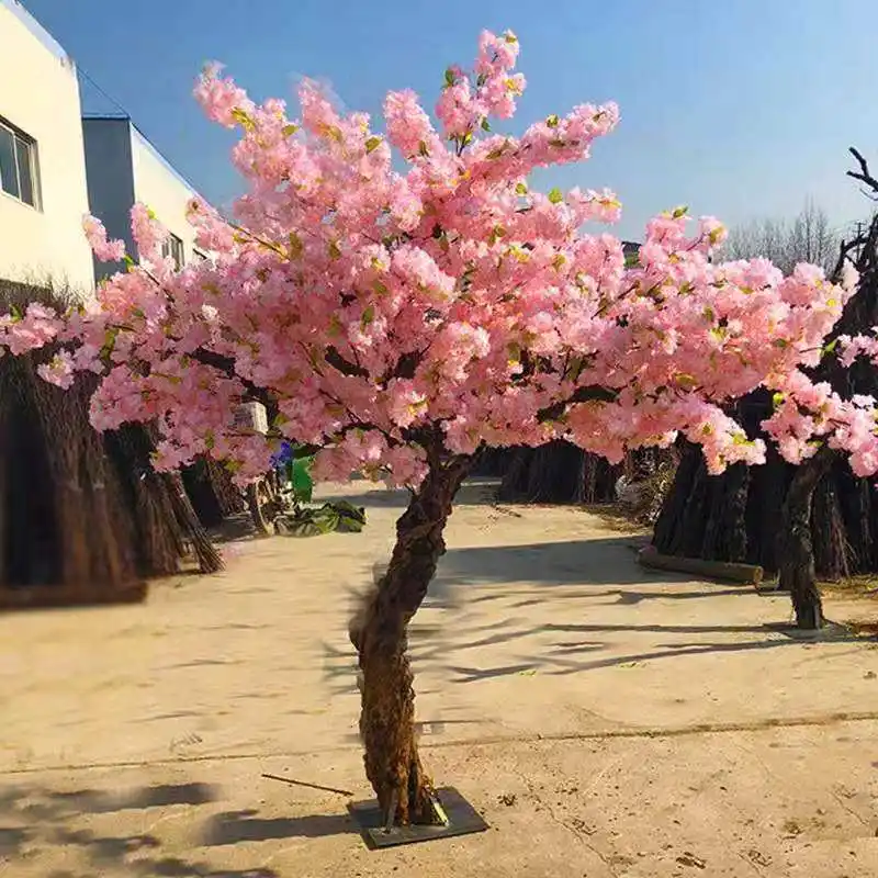 Popular promotional exquisite outdoor light up artificial trees cherry blossom
