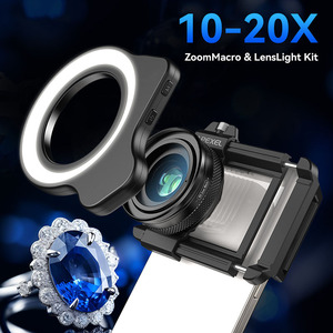 APL-ZM100FL26 dolgu ışığı Len takım PTZ 10X-20X HD makro Len dolgu ışığı ile harici Len kamera cep telefonu için LED ışık - Product Image 2