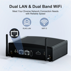 <strong>Excellent</strong> Choice 10th In-tel Core I3 I5 I7 Fanless Industrial Mini PC Dual <strong>LAN</strong> 4K HD Dual Display Factory Desktop Mini Computer
