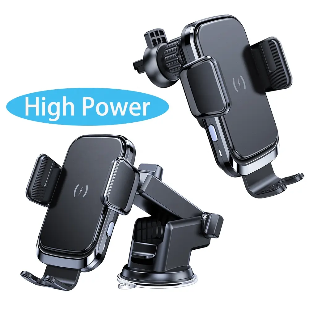 Newly Holder Phone Popular Multifunctional Fast Charging Automatic Sensor Car Mount 15W Magnet Magnetic Wireless Car Charger