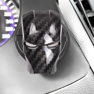 Universal 3D Car One-Key Push Protector Motor Encendido Push Start Button Iron Man Start Stop Push Switch Button Cover - Product Image 3