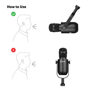 BOYA BY-DM500 canlı yayın stüdyo kayıt podcasting Cardoid dinamik mikrofon profesyonel - Product Image 3