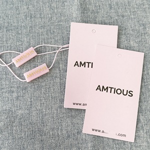 Venta al por mayor de etiquetas de papel de diseño personalizado con logotipo impreso para vaqueros etiquetas colgantes para ropa etiquetas para reciclar papel Kraft etiquetas colgantes con cuerda - Product Image 3