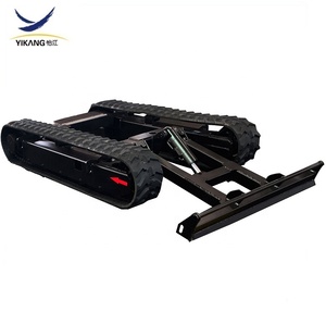 Çok fonksiyonlu yangın Mini lastik platformu için dövüşen robot parça yürüyen aksam inşaat çelik paletli şasi - Product Image 2