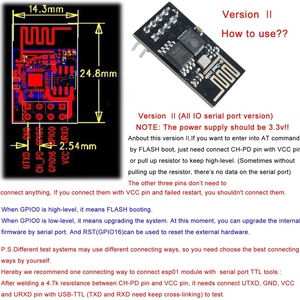 ESP-01/ESP-01S/ESP8285 ESP8266 Serielles WIFI-Transceiver-Funkmodul - Product Image 6