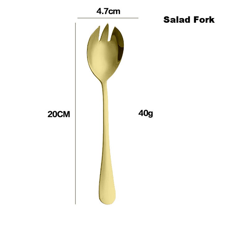 Salad Fork-gold