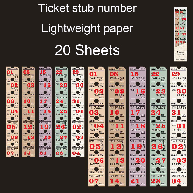 Numéro de talon de billet