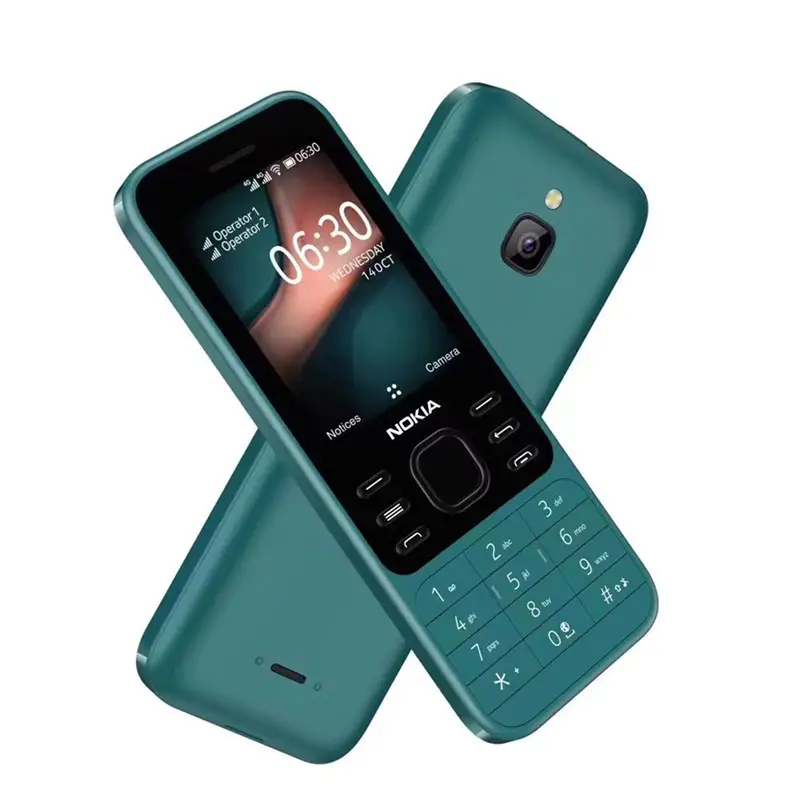 Orijinal kullanılan cep telefonu GSM çift SIM basit klavye kilidi cep telefonları noki için ucuz fiyat telefon-a 6300