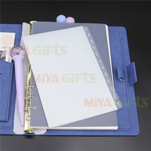 Customizable Translucent Planner Accessory Frosted Tabbed Divider Set <strong>Schedule</strong> <strong>Project</strong> CEO Top Page Index Plastic - Product Image 2