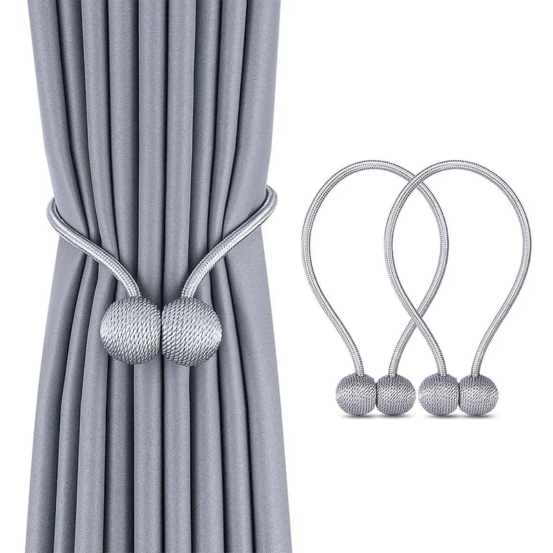Sangle de rideau magnétique en perles pour écouteurs, boucle de rideau magnétique, vente directe d'usine