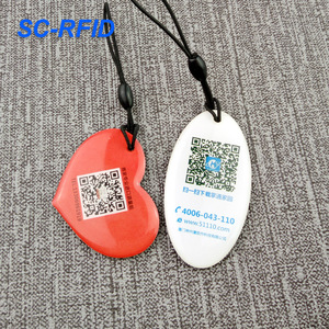 Big Size 13.56MHz NFC Epoxy Tag Waterproof NFC Google Review Epoxy Tag NFC Epoxy Menu Tag With QR <strong>Code</strong> for Access Control - Product Image 2
