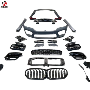 Oude Tot Nieuwe M5 Stijl Stijl Bodykit Koplamp Achterlicht Bumper Kap Spatbord Achter <span class=keywords><strong>Diffuser</strong></span> Voor Bmw 5 Serie F10 Tot G30 Lci 2021 + - Product Image 4