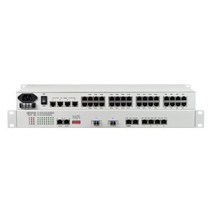 30チャンネルPCMfxs fxo E & M電話マルチプレクサ (SNMP付き) - Product Image 1