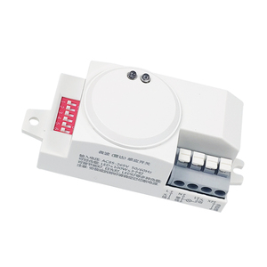Retardo ajustable Rango de detección de 360 grados AC110V/220V Módulo de sensor de movimiento de radar de microondas Detector PIR Interruptor de sensor de luz