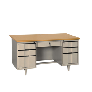 Muebles de oficina de acero de diseño moderno, almacenamiento multifuncional para ordenador, escritorio ejecutivo de Metal