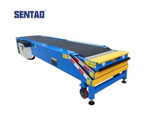 Cargo Handling 3 Sections <strong>Container</strong> <strong>Loading</strong> <strong>Unloading</strong> Extendable Platform Telescopic Belt Conveyor - Product Image 1