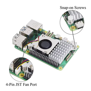 Disipador de calor del radiador del ventilador de refrigeración de velocidad activa para componentes electrónicos Raspberry Pi 5 Raspberry Pi5 - Product Image 4