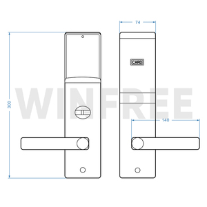 RFID kart anahtar erişim odası akıllı kapı kilidi altın elektronik güvenlik anahtarsız giriş otel kapı kilidi yönetim yazılımı sistemi ile - Product Image 5