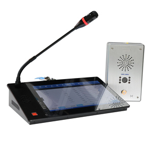 Intercom Video di rete IP Wireless con connettori XLR e di tipo C installati nell'ufficio del centro di comando supporta il funzionamento del Mouse - Product Image 2