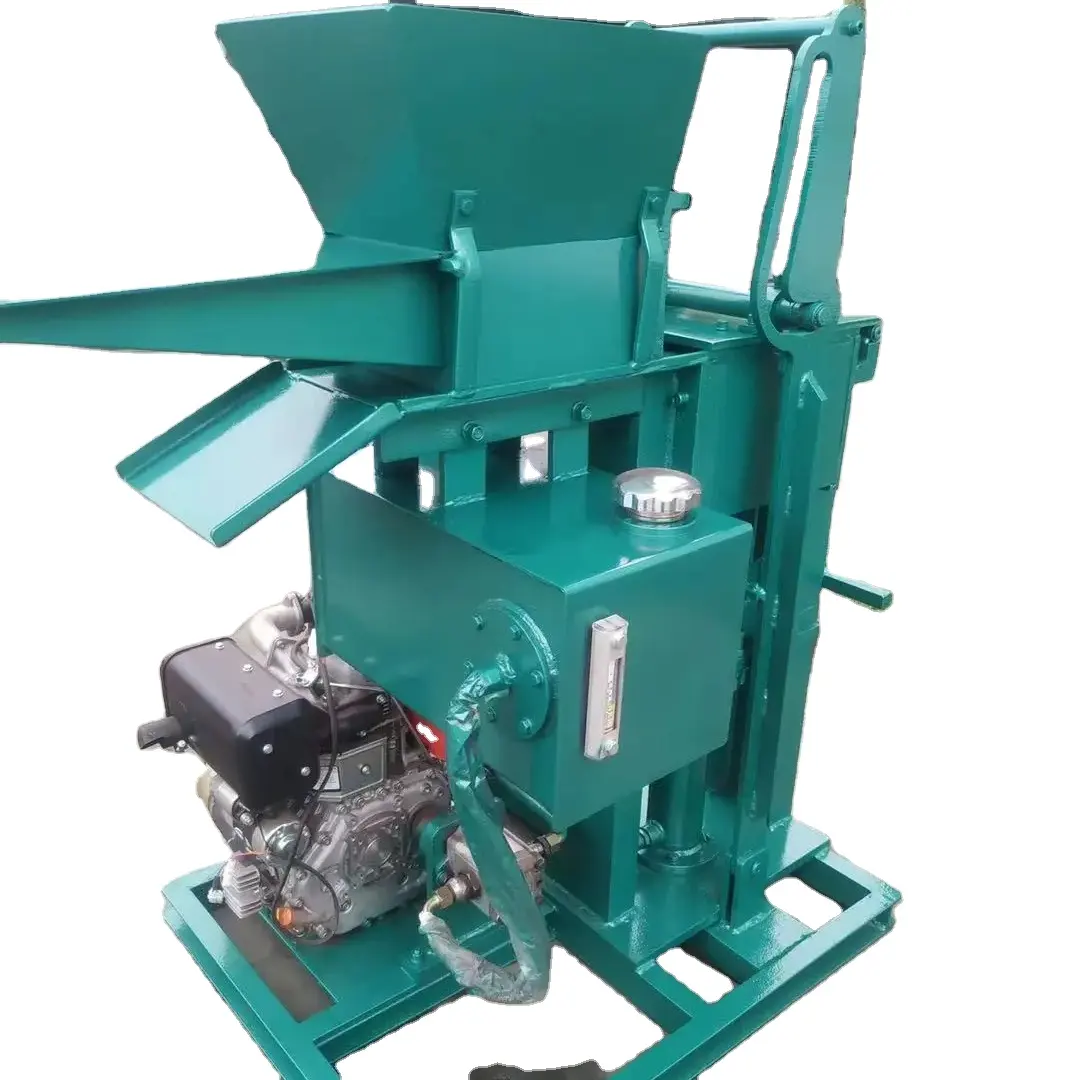 Çin shengya hidrolik sıkıştırılmış kil birbirine tuğla yapma makinesi SY2-25