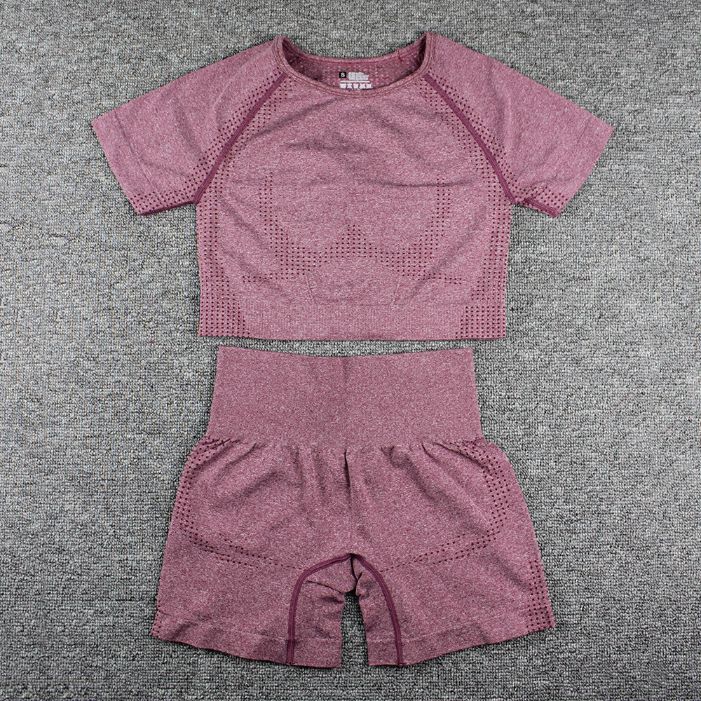 short sleeves shorts 2pcs set(6f5669)
