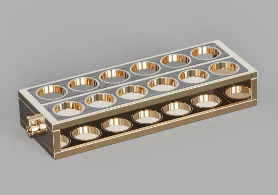 12-Hole Shot Glass Rack