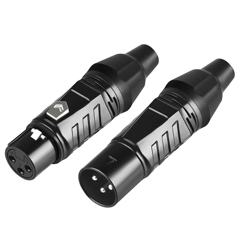 XLR 커넥터 3 핀 암수 마이크 오디오 케이블 쌍 XLR 어댑터 커넥터 DMX 마이크 커넥터