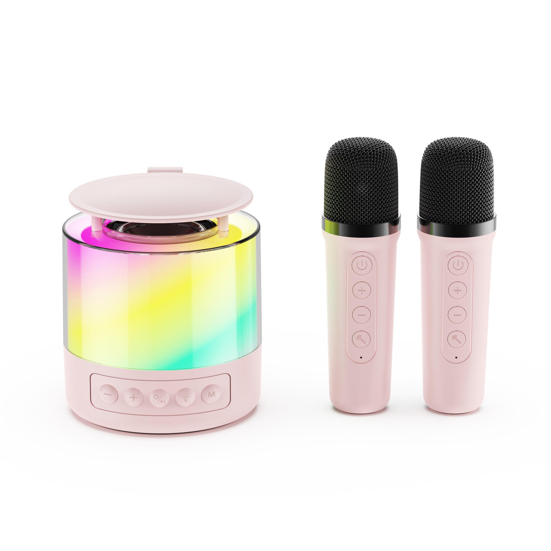 ไมค์คู่สีชมพู