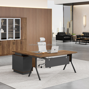Hot Good Quality Germany Bulk Office Furniture Table Manager/boss/CEO/supervisor <strong>Computer</strong> <strong>Desk</strong> Solid Wooden <strong>Customized</strong> - Product Image 1