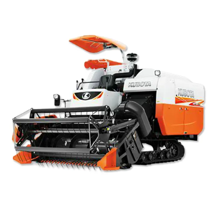 Cosechadora combinada Kubota dc70, tanque de grano pequeño usado, para granja