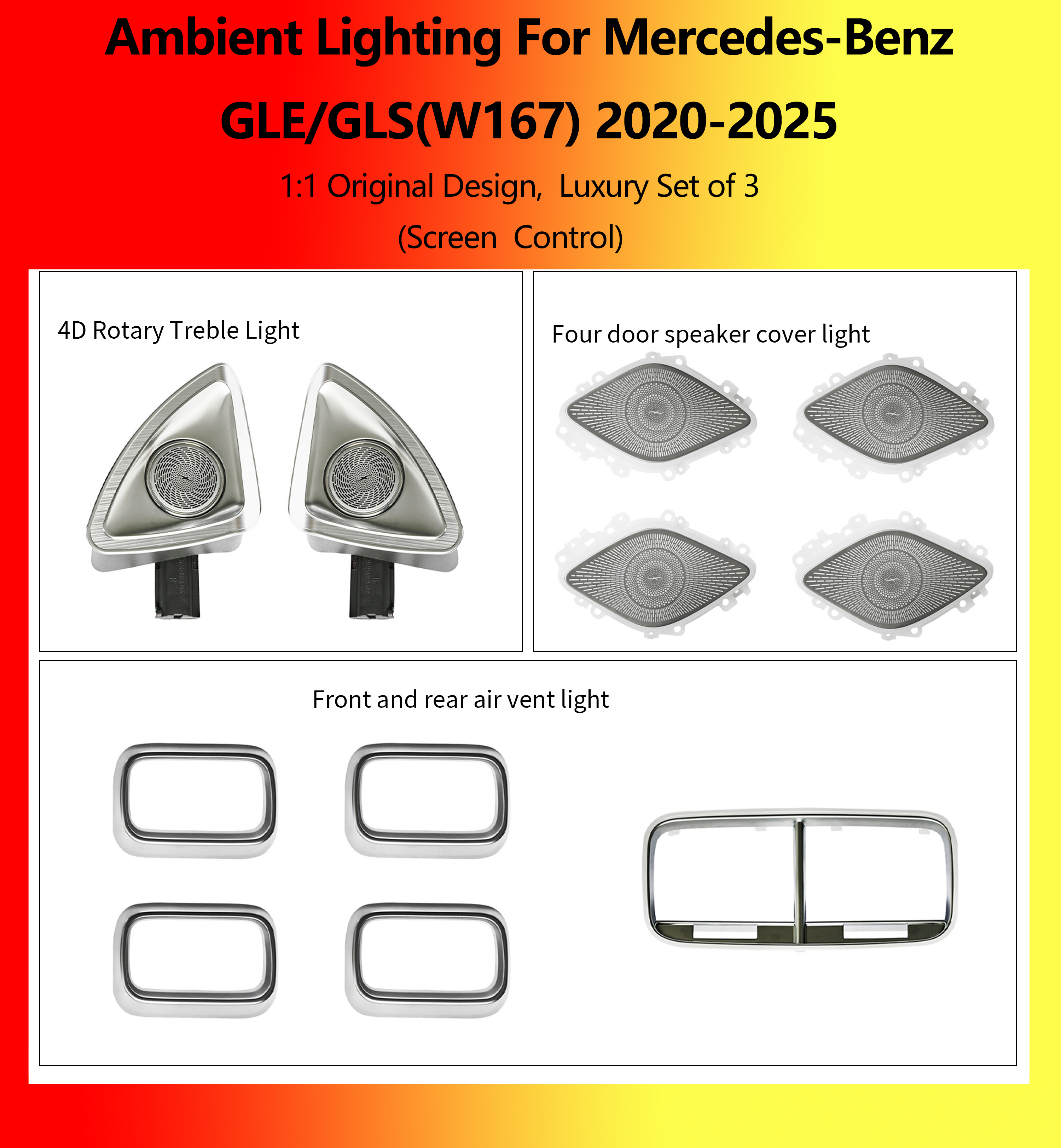 GLE/GLS(W167)Luxe Ensemble de 3