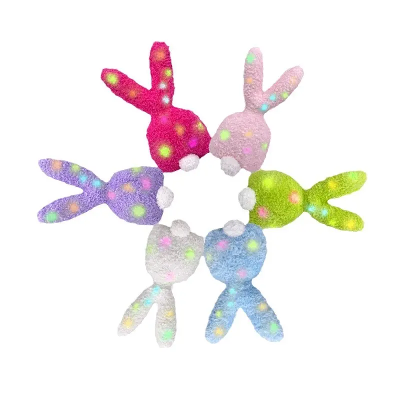 Botu juguetes de Pascua 30cm LED juguetes de peluche creativo conejito almohada tendencia regalos de Pascua que brillan en la oscuridad Animal de peluche juguete de peluche