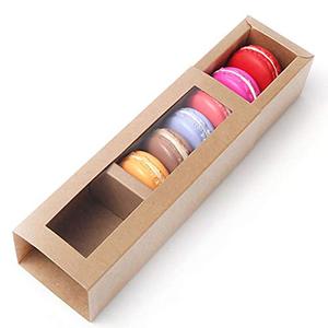 <strong>Custom</strong> Macaron Cake <strong>Box</strong> <strong>with</strong> Transparent <strong>Display</strong> <strong>Window</strong> Macaron Container Paper <strong>Box</strong> - Product Image 5