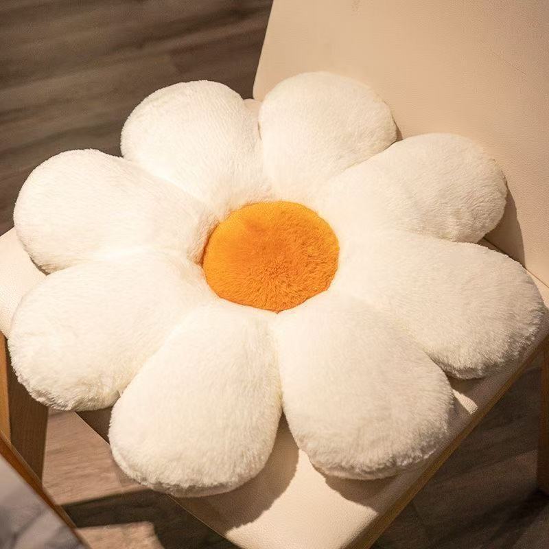 White eight-leaf cushion - 50CM