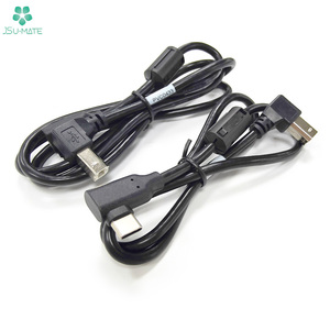 Cable de impresora USB B a USB C con cuentas de ferrita, Cable USB 2,0 tipo B a tipo C de 90 grados para impresora, controlador MIDI, escáner - Product Image 1