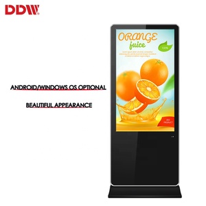 55 zoll boden stehen interaktive werbung display screen media player box software kiosk digital signage - Product Image 2