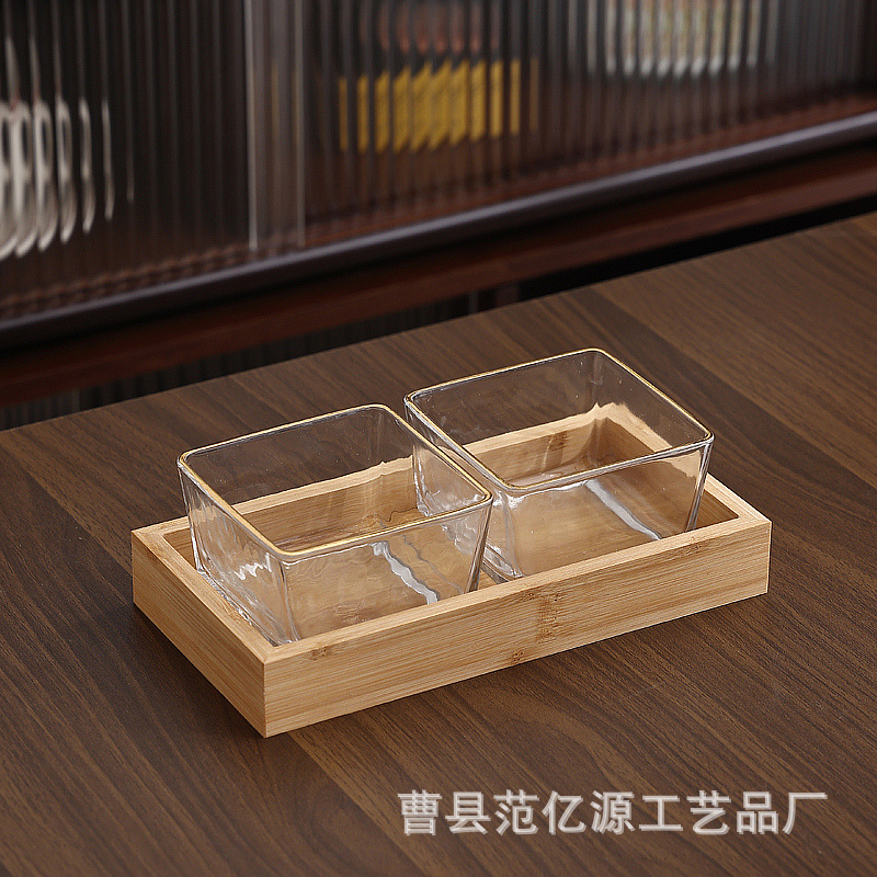 2 bamboo transparent gold edge
