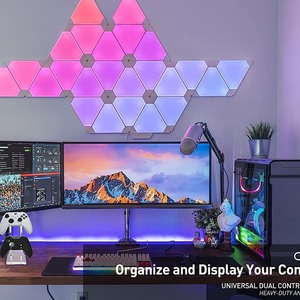 Evrensel çift denetleyici standı oyun aksesuarları inşa oyun kaleleri tutucu PS4 PS5 Xbox One anahtarı denetleyicisi için - Product Image 3