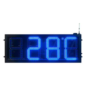 Gabinete cambiador de precio de aceite de gasolinera de 8 pulgadas, marcador LED electrónico de 7 segmentos, pantalla LED de temperatura de tiempo - Product Image 3