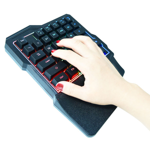 OEM Mini Portable Backlight Wired One Hand Single Hand Gaming <strong>Numeric</strong> <strong>Keyboard</strong> - Product Image 4