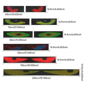 ตาปีศาจแบบไดนามิกไฟ LED RGB ควบคุมแบบไร้สายอุปกรณ์ตกแต่งกระจกหน้ารถรถบรรทุกรถยนต์ขนาดต่างๆ - Product Image 4
